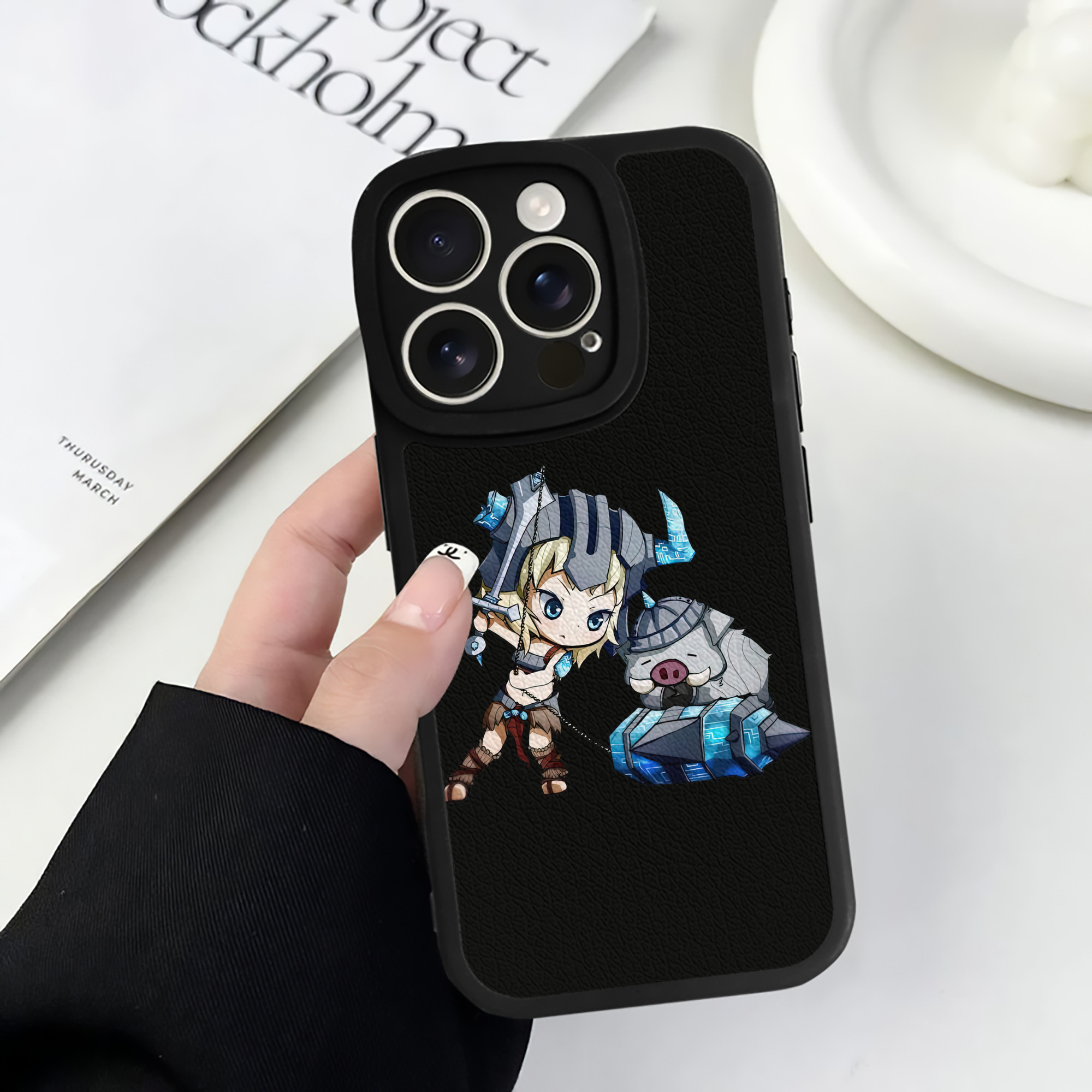 リーグ・オブ・レジェンド League of Legends LOL 【iPhone 16シリーズ対応】シリコンスマホケース（レザー調） 材質：シリコン